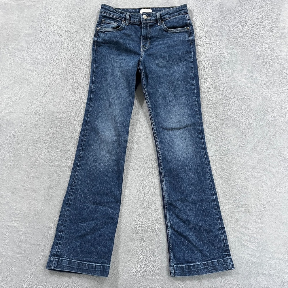 H&M Jeans BootcutWomen's 6 Blue Mid Rise Medium Wash Denim Cowgirl y2k 90s